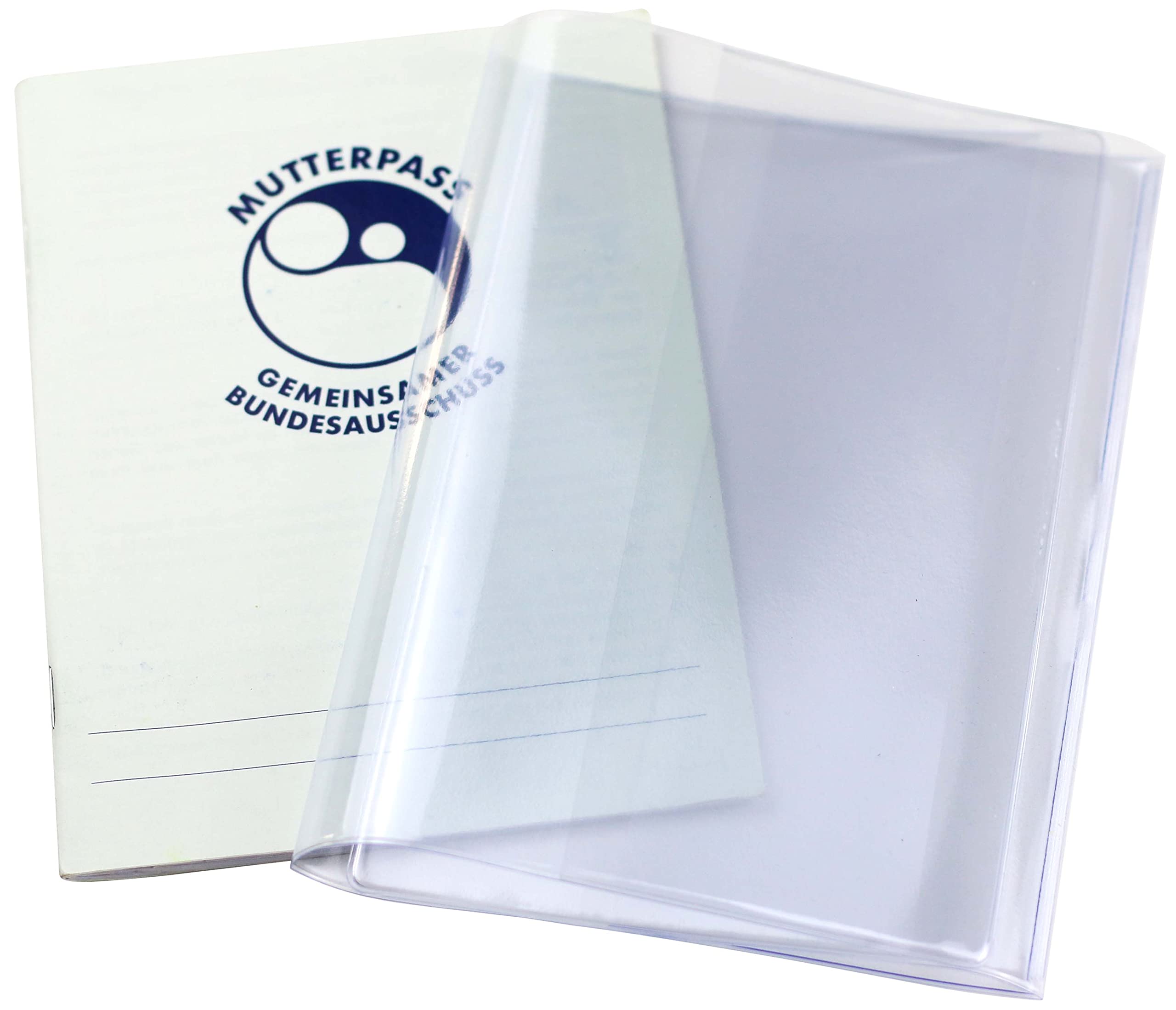 Olgs Mutterpasshülle für Deutschen Mutterpass transparent, Schutzhülle aus Plastik mit Extrafach, Schwangerschafts Organizer Hülle für Schwangere und werdende Mütter - 1 Stück