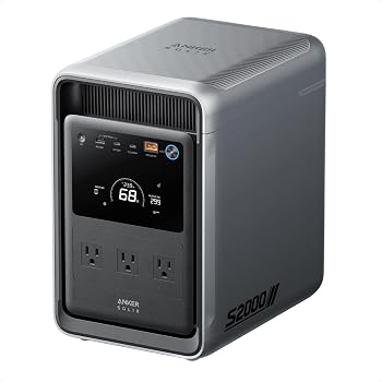 Anker SOLIX S2000 Power Station, 2010Wh LFP, 1500W Solar Gen