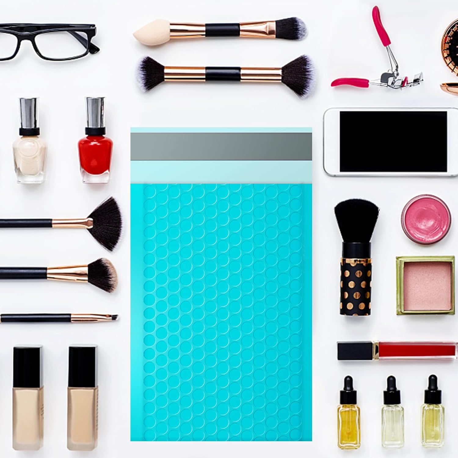 packbabol Bubble Mailers, 4x7 Inch Padded Bubble Mailers Pack of 50 Bubble Envelopes Opaque Self Seal Adhesive Waterproof Bags for Shipping and Packaging (Teal, 4x7-50) - Image 5