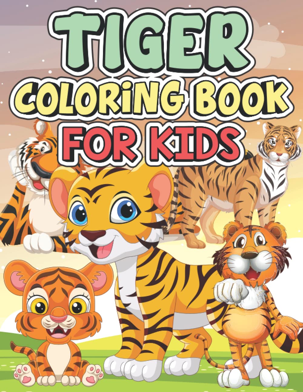 Tiger coloring book for kids: A Coloring book of Tiger design for Relieving Stress & Relaxation for children