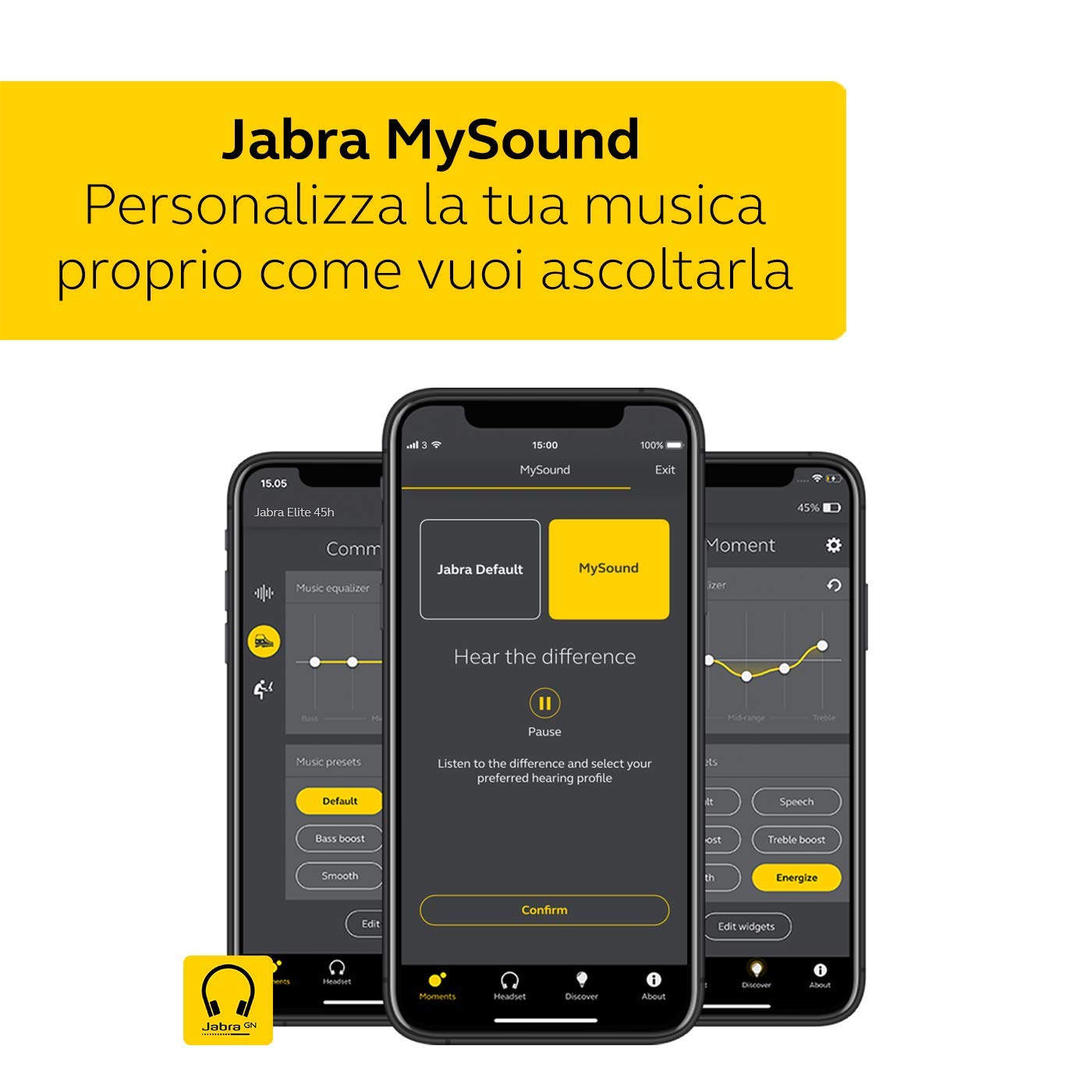 Jabra Elite Active 75t Auricolari, Cuffie per lo sport True Wireless con cancellazione attiva del rumore e batteria a lunga durata per chiamate e musica, Blu marino