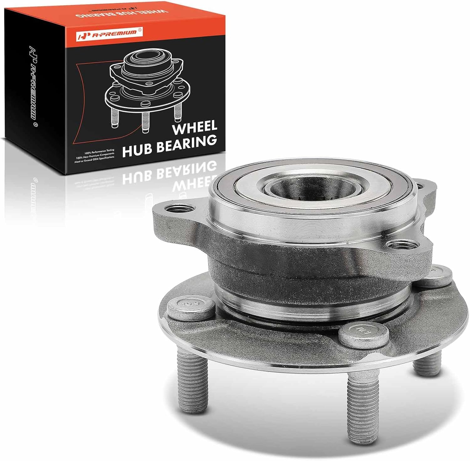 A-Premium Front Wheel Bearing and Hub Assembly with 4-Lug Compatible with Toyota Yaris 2019-2020, Yaris iA 2017-2018 & Scion iA 2016