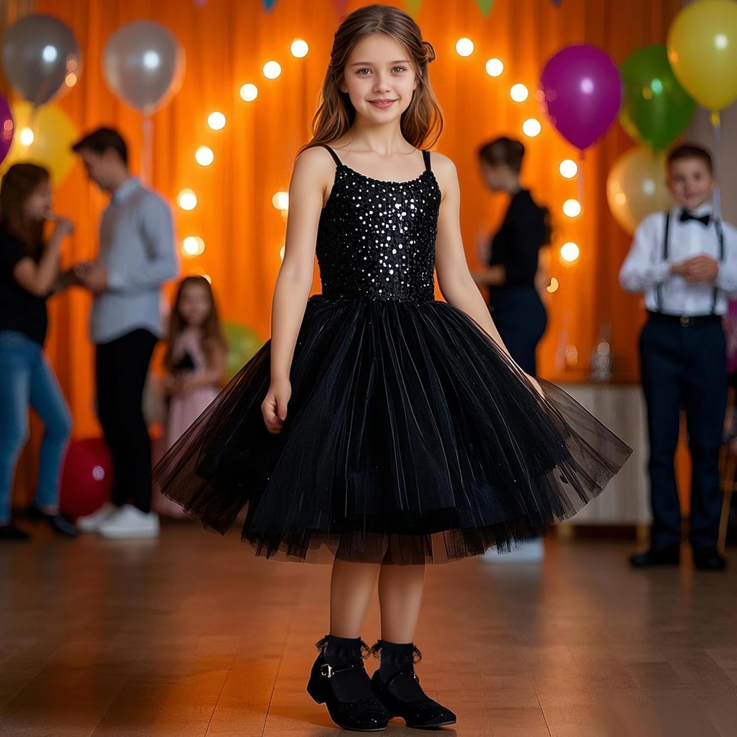 3 Pairs Girls Ruffle Socks White Ruffled Lace Socks for Girls Toddler Frilly Dress - Image 2