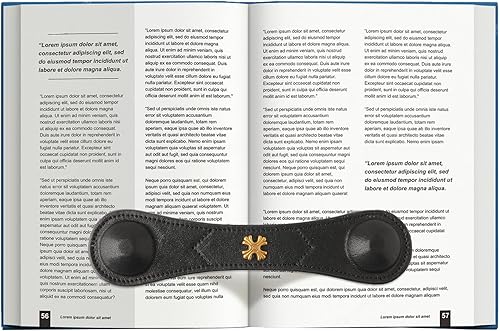 Miniatura 9 de Soporte para páginas de peso para libros, de cuero auténtico, para hombres, mujeres, niños, marcadores ponderados para libros de cocina, regalo para