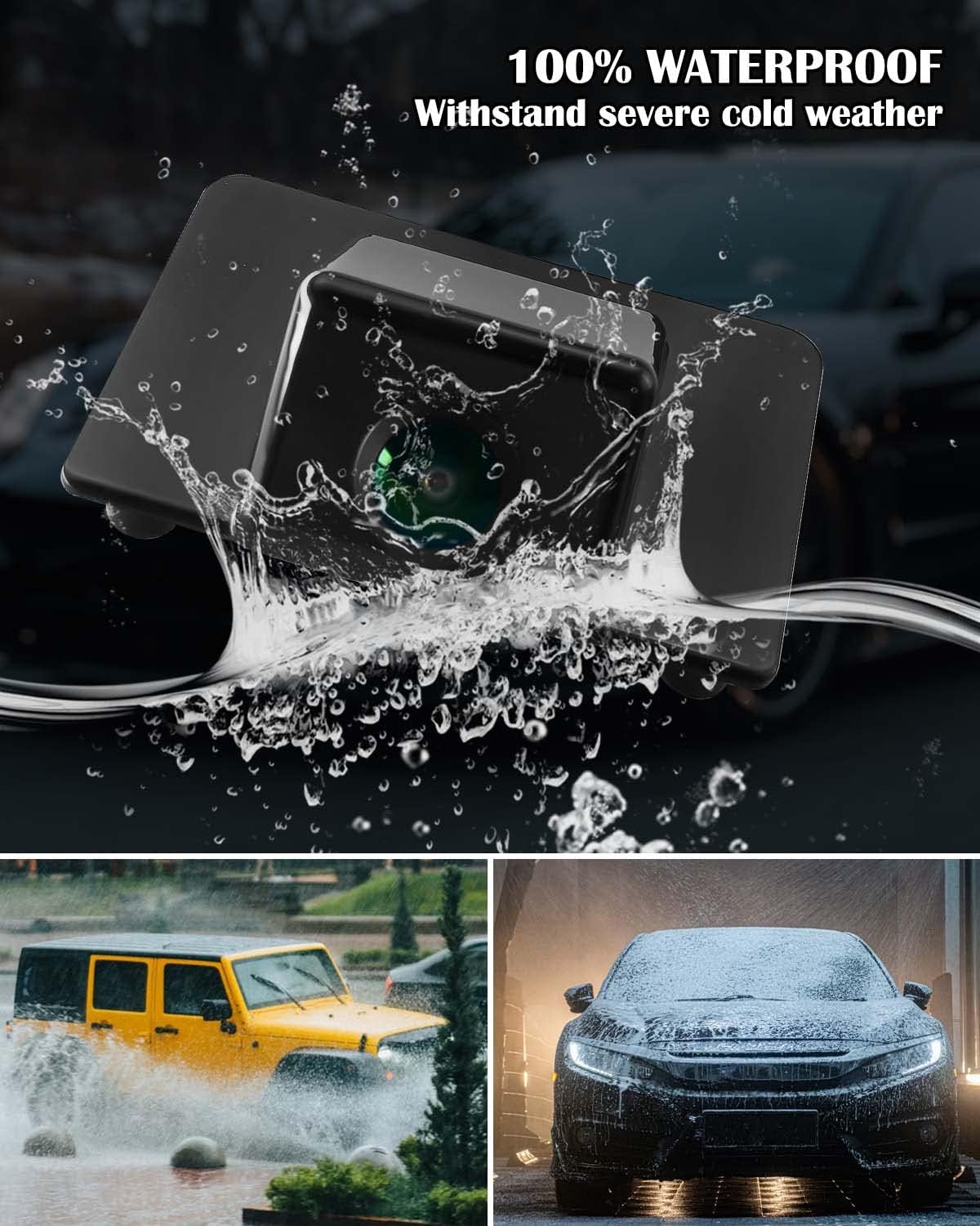 Rear View Camera Fits for Chevrolet Suburban Tahoe GMC Yukon Cadillac Escalade 2007-2013 Back Up Camera Replace 15173619 GM1960104