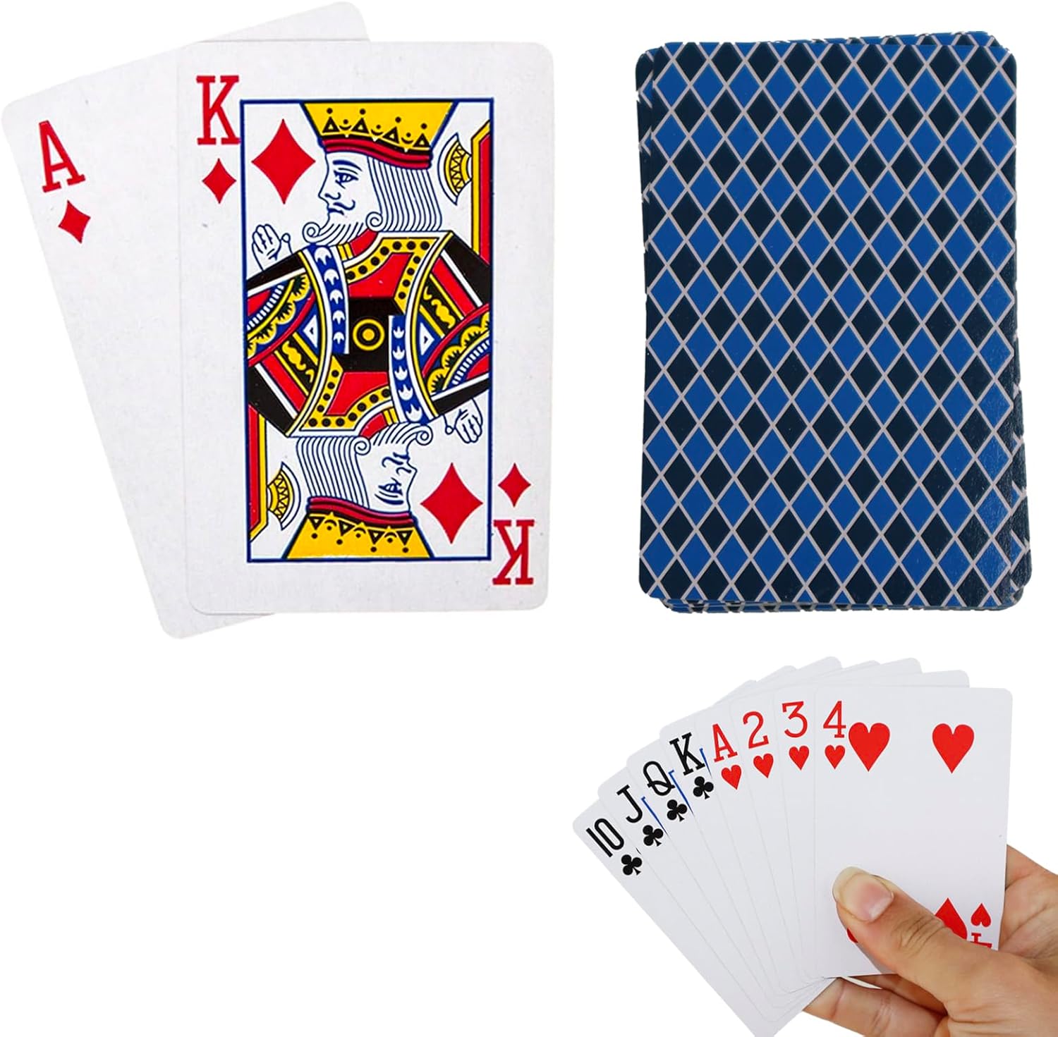 Professional Style Standard Plastic Coated Poker Size Playing Cards 52