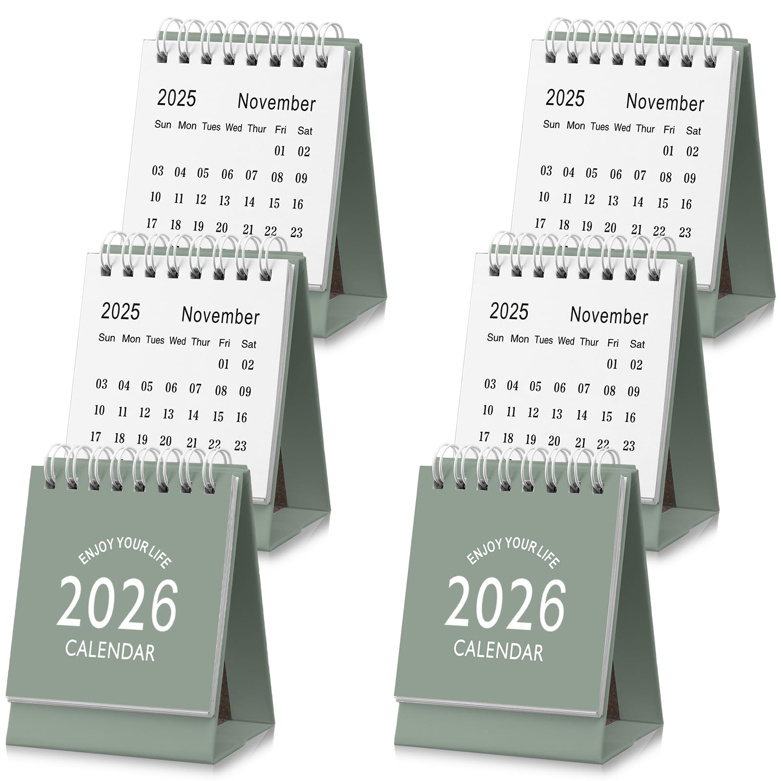 Petit calendrier de bureau sur pied pour organiser la maison et l'école lot de 6 Kosiz - 8