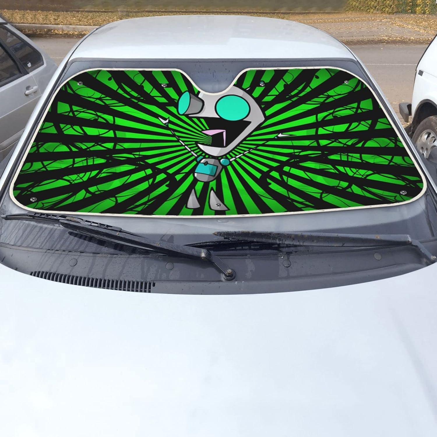 CONPELSON Car Windshield Sunshades Invader Anime Zim Car