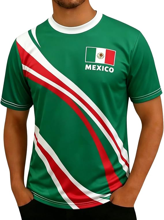 Mexico Jersey Women 2026 Soccer Cup Shirts Mexico Jersey Funny Graphic Short Sleeve Crop Tops Streetwear