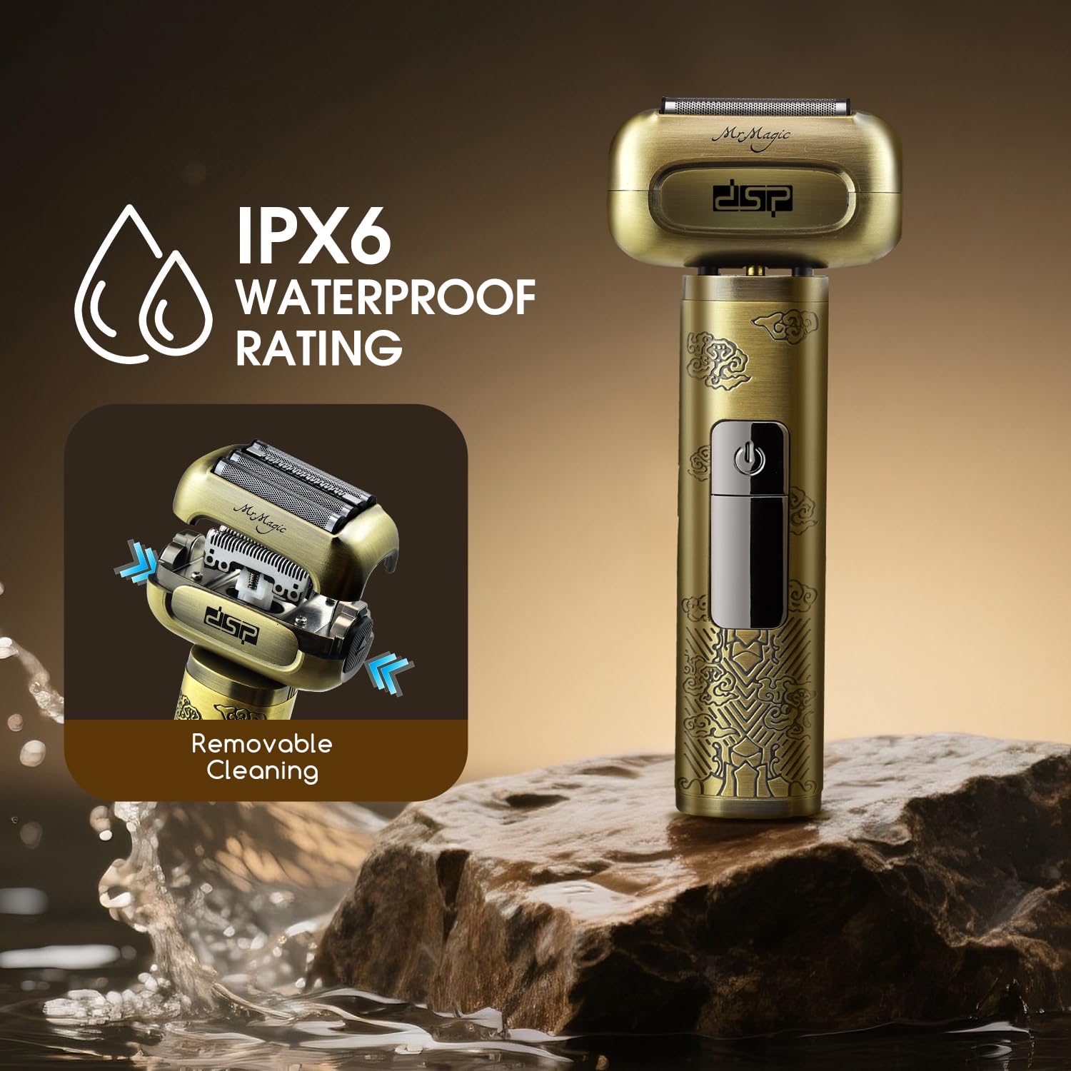 Amazon.com: DSP Electric Shavers for Men, IPX6 Waterproof, Type-C