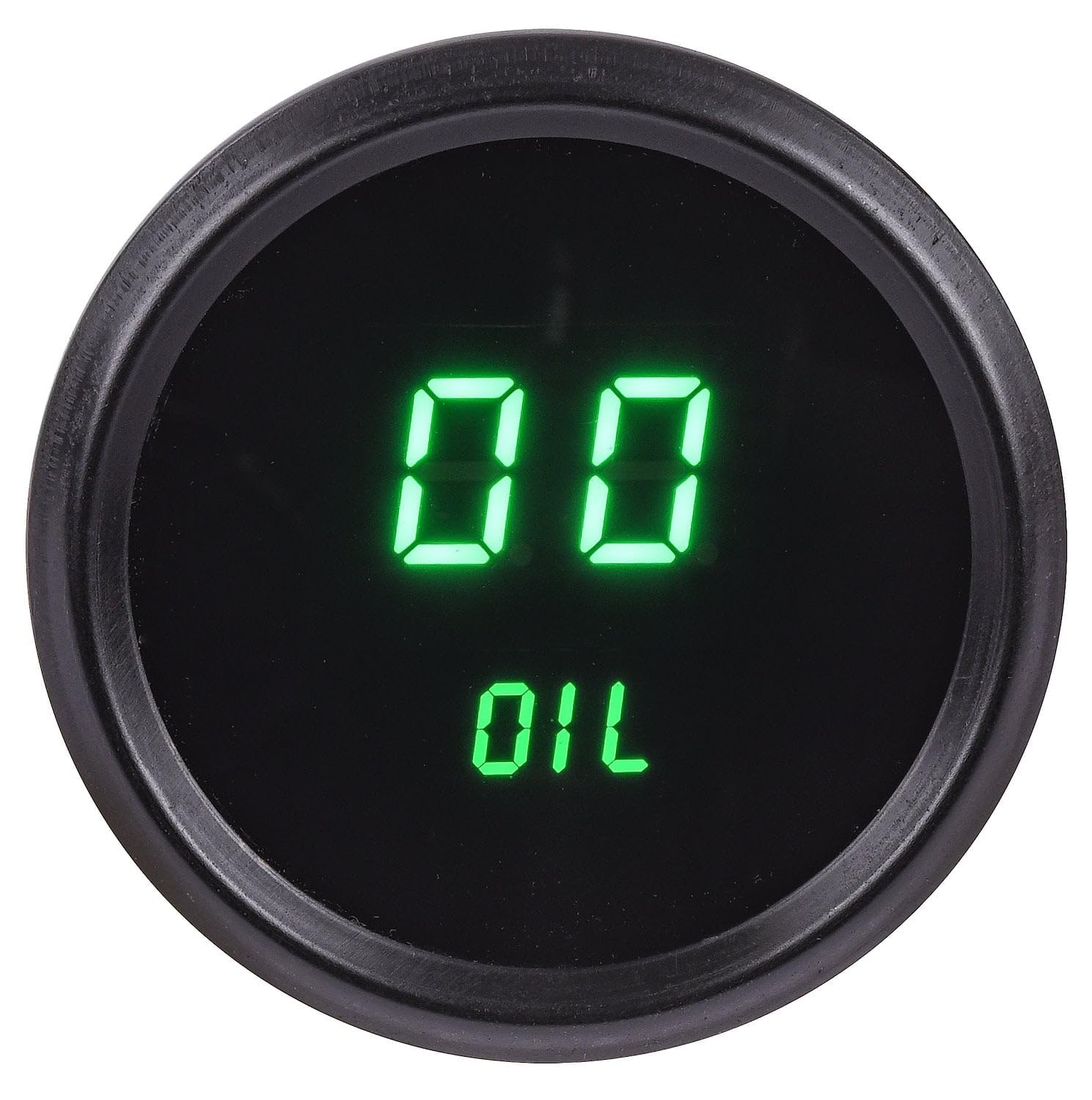 JEGS 41452 Oil Pressure Gauge LED Digital 0 to 99 PSI 2 1/16 in. Diameter Microp