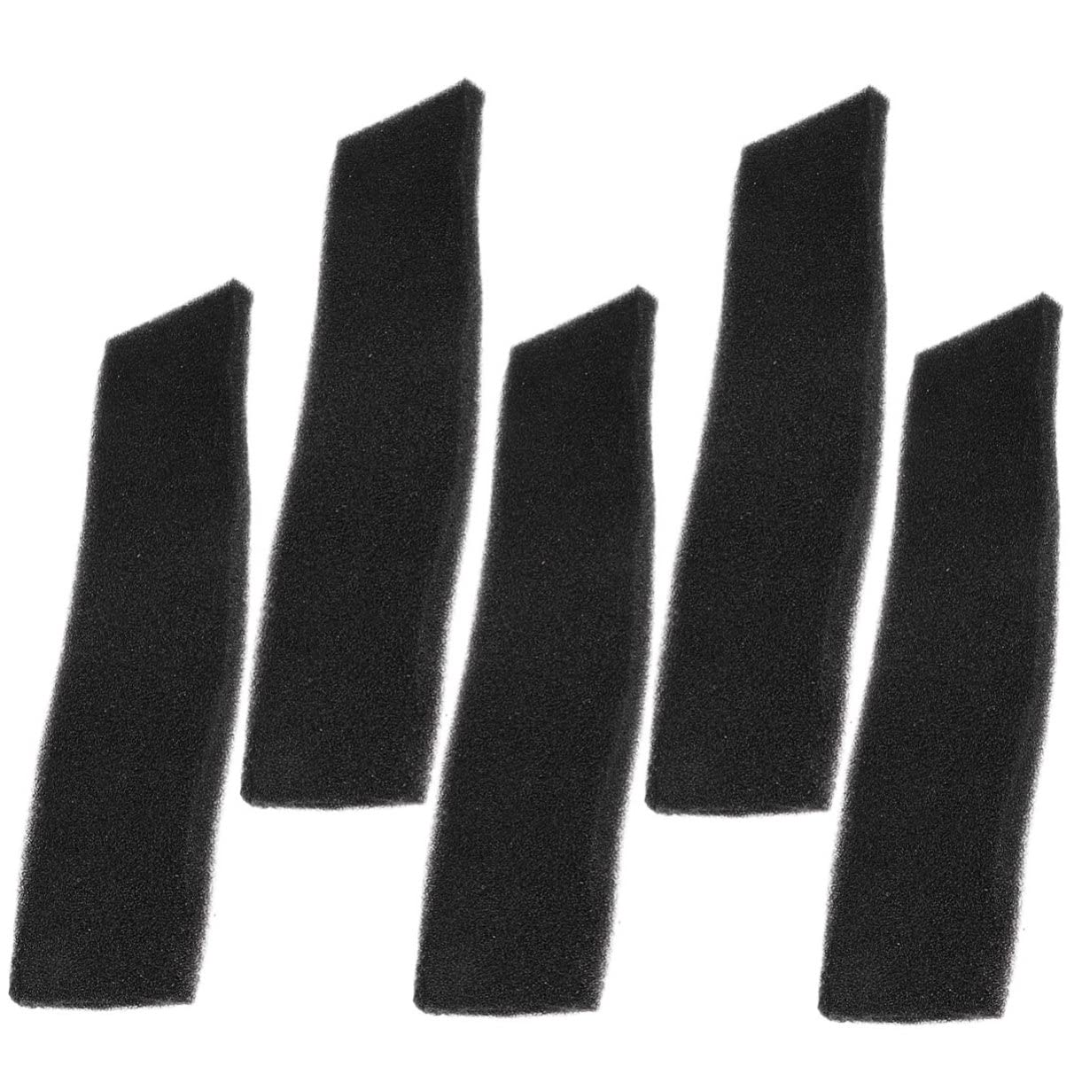 Happyyami 5 Esponjas de Algodón Negro para Filtro de Acuario Filtración Química y Mejora la Circulación para Peceras de Agua
