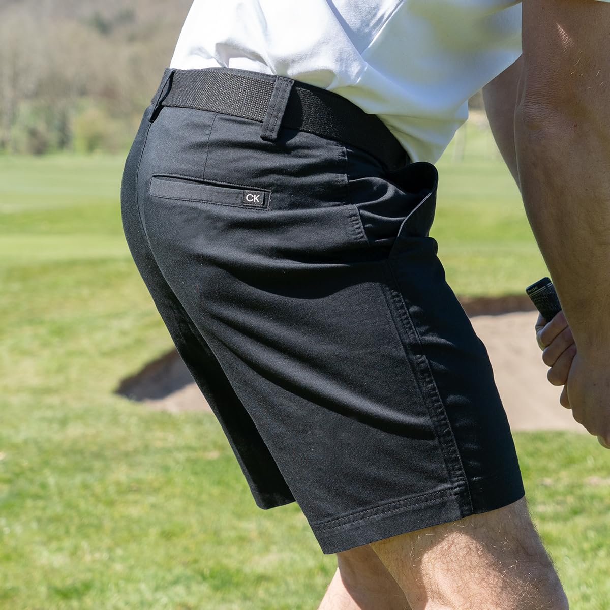 Calvin Klein 2025 Campus Chino Pantalones Cortos Golf elásticos Ligeros Hombre