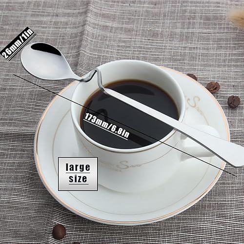 Miniatura 7 de Cuchara colgante de café o té Cuchara creativa para café expreso, cuchara doblada, cuchara de acero inoxidable, con miel, leche, café, cucharadita