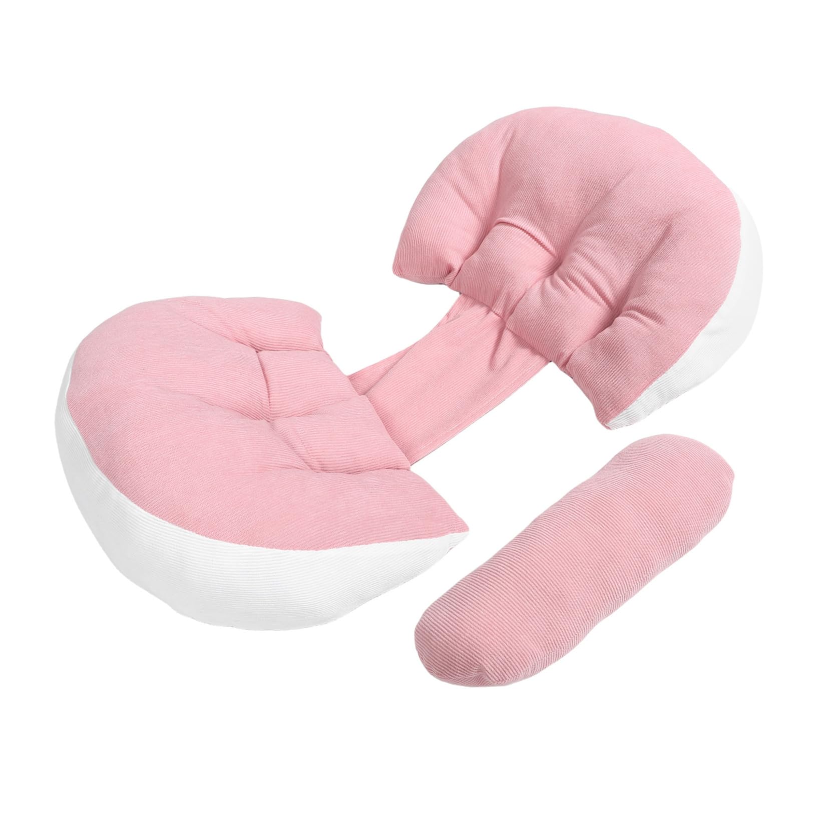 Cuscino u Shaped Per e Allattamento Per e Schiena e Cuscino Multifunzionale Per Incinte Rosa