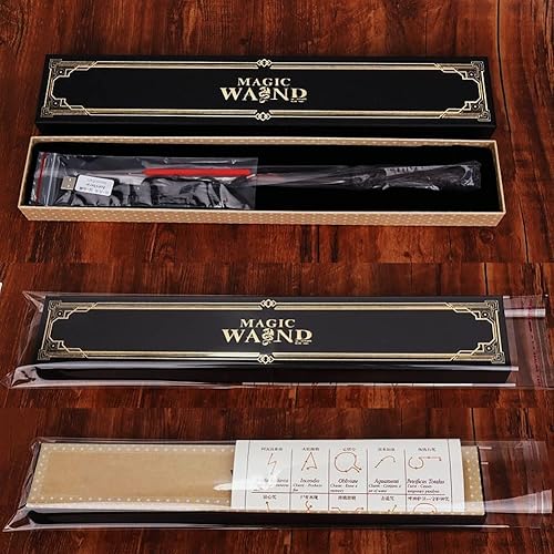 Miniatura 5 de Varita mágica de mago, varita de brujas para cosplay, fiesta de cosplay, accesorios de disfraces de Halloween, 15 pulgadas de longitud, varita de
