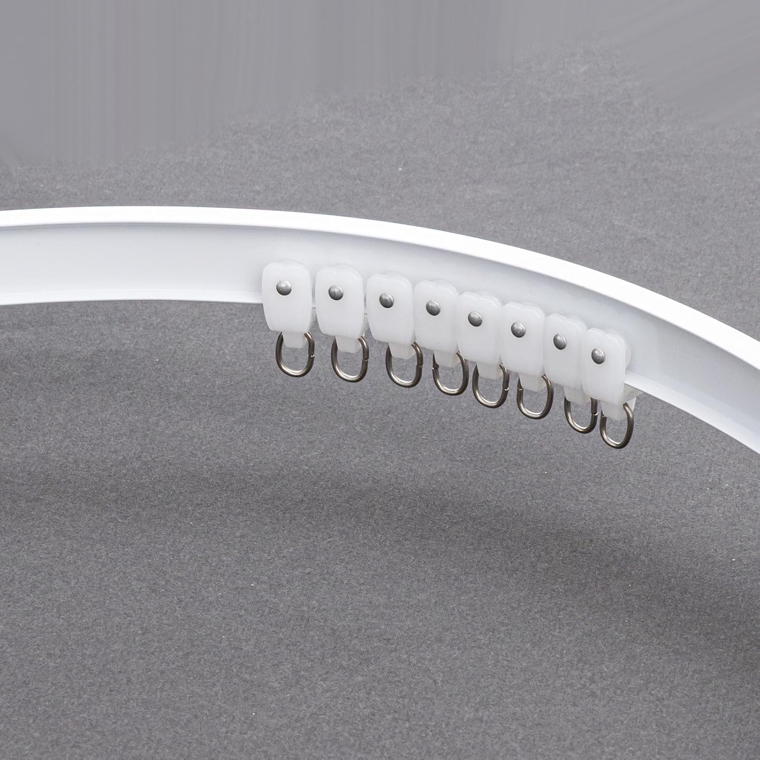MaKefeile Bendable Ceiling Curtain Track White Pulley 20pcs