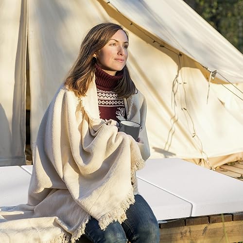 Miniatura 5 de Avenco Colchón plegable, colchón triple de espuma de carbón de bambú de 4 pulgadas, colchón plegable individual XL para interiores, caravana,