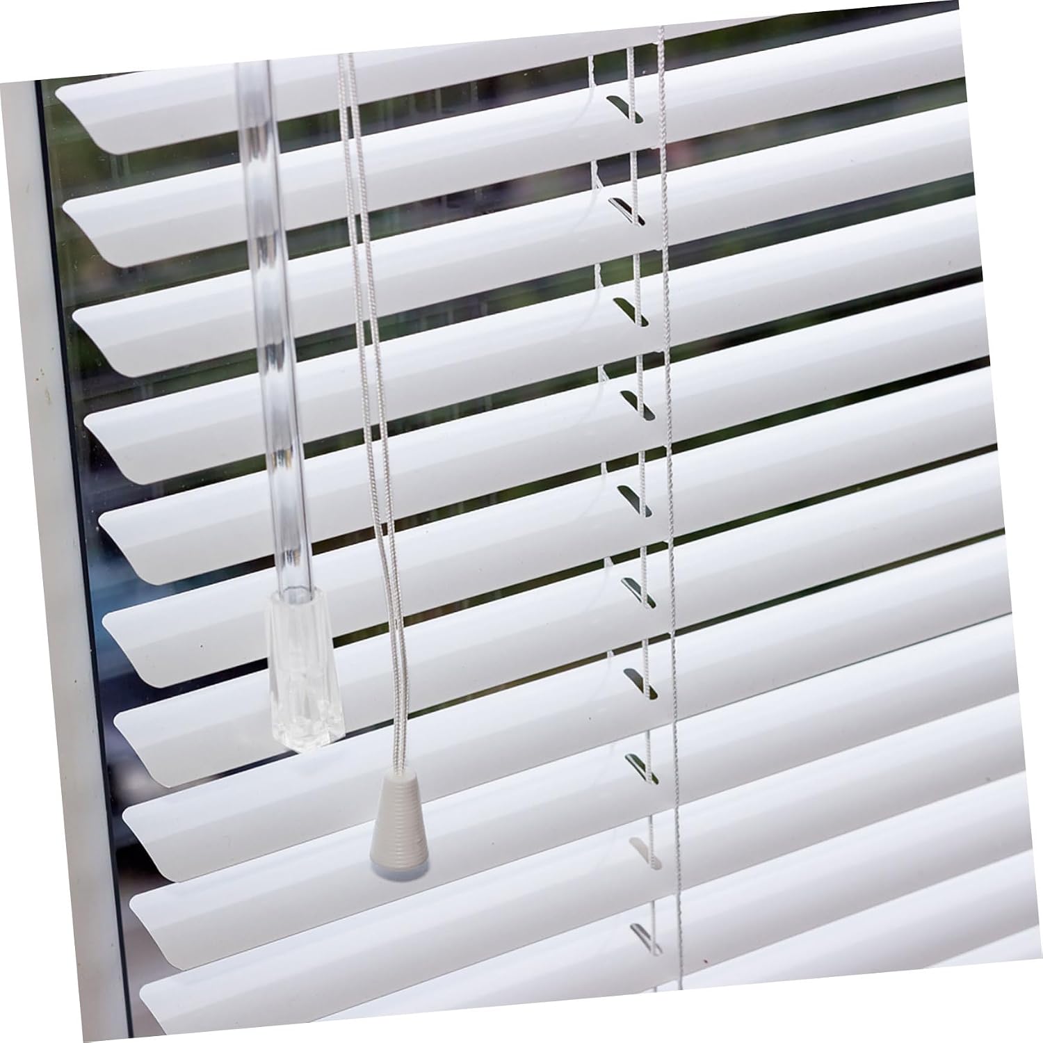 Hemobllo 12pcs Clear Plastic Blind Wand Grip Handles Replacement Caps for Vertical and Venetian Blinds Easy Install No Tools Needed Window Curtain Rod Accessories