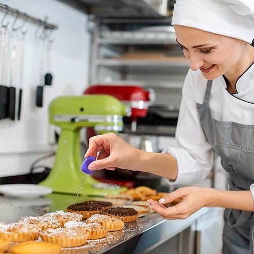 Miniatura 4 de Raiten 4 probadores de pasteles de acero inoxidable para hornear con cubierta, reutilizable, metal, mini agujas para magdalenas, pan, pastelería,