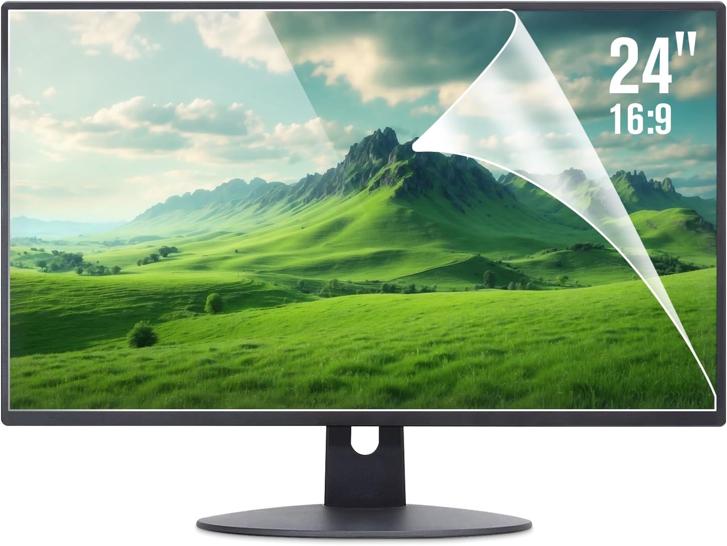 F FORITO 2-Pack 24 inch Anti Glare Matte Computer Screen Cover Compatible with Sceptre 24" Flat and Curved Monitors, Eye Protection Anti Reflection Widescreen Desktop Screen Protector