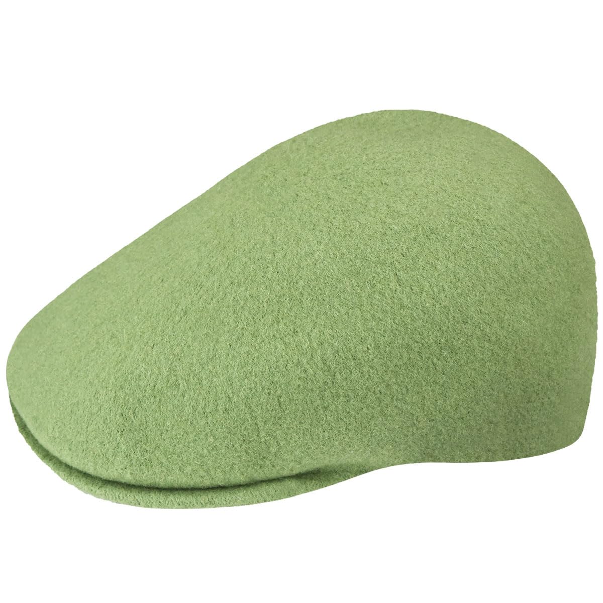 Kangol Men's Green Seamless Wool Gatsby 507 Flat Cap By Wo/ - Duckbill With Peak, Peak Winter Autumn-Winter - L (58-59 Cm)