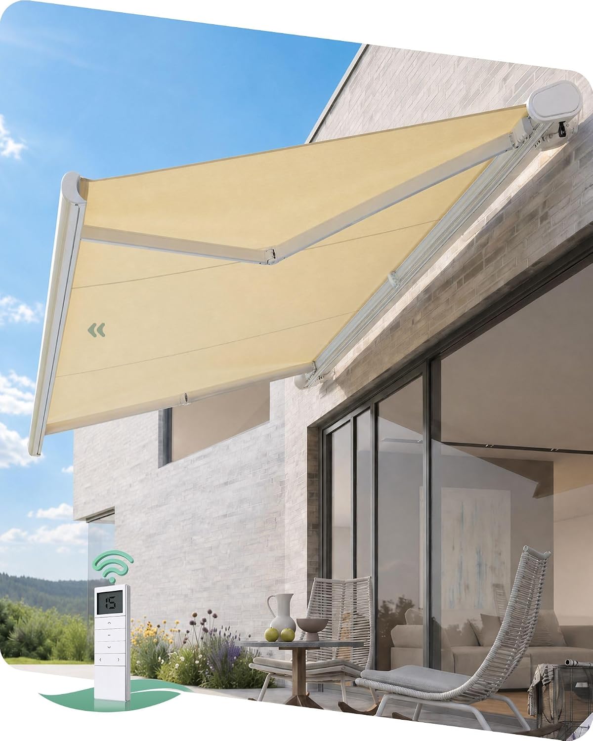Yoolax 16′ x 10′ Solar Motorized Awning