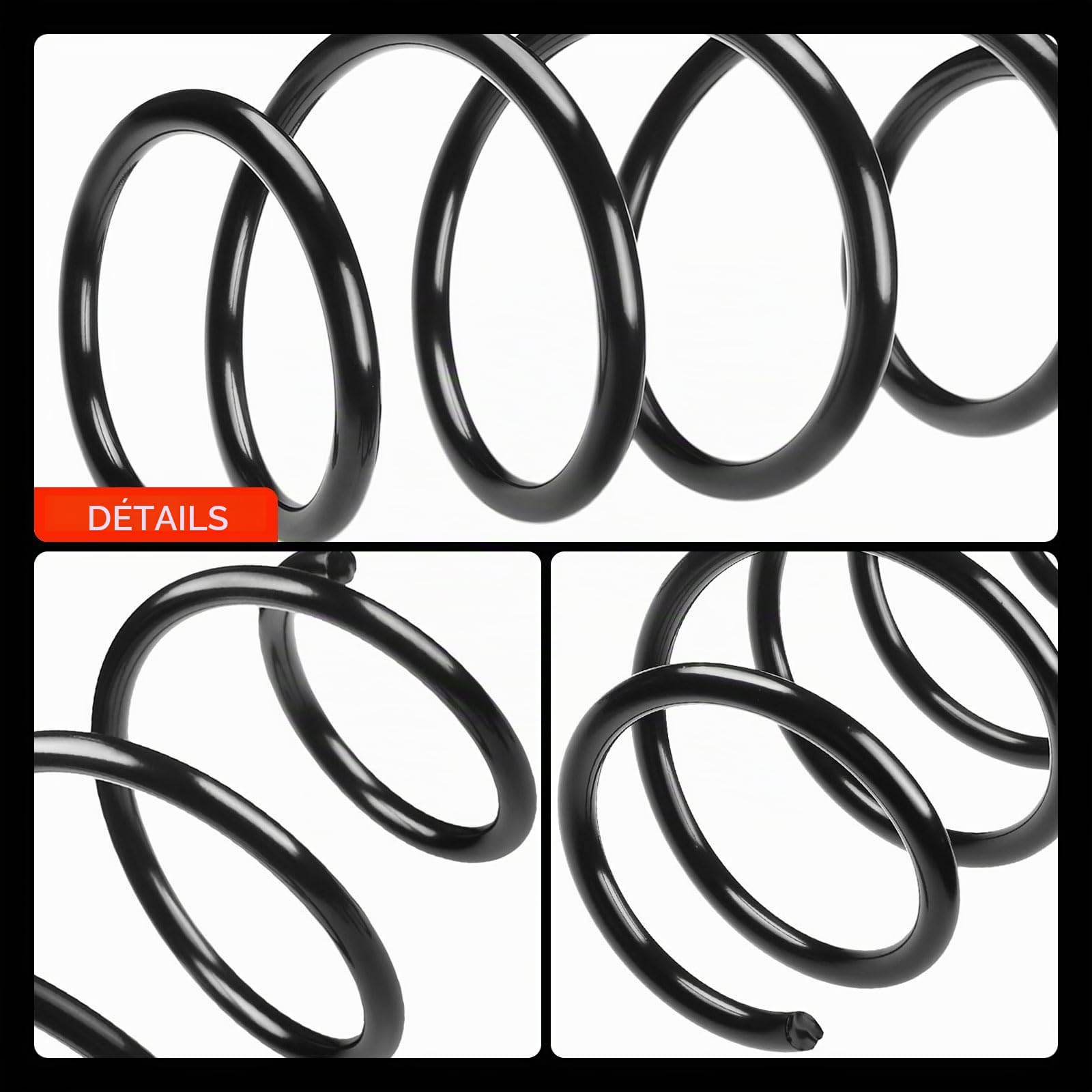 Frankberg 2 ressorts de suspension pour essieu avant 540100029R | Compatible avec: Grand Scénic III JZ0/1, Scénic III JZ0/1