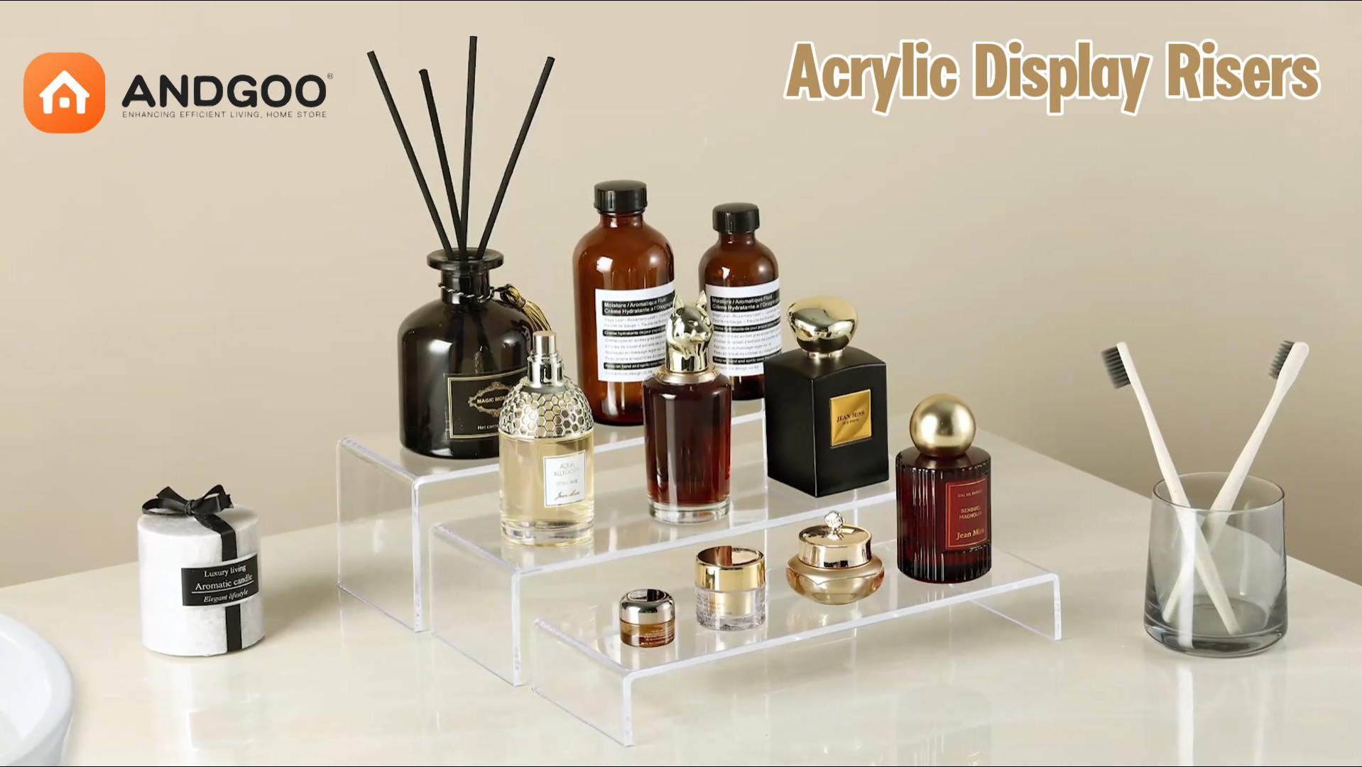 Amazon.com: ANDGOO Large Acrylic Display Risers, 2 Sets(11.2”L
