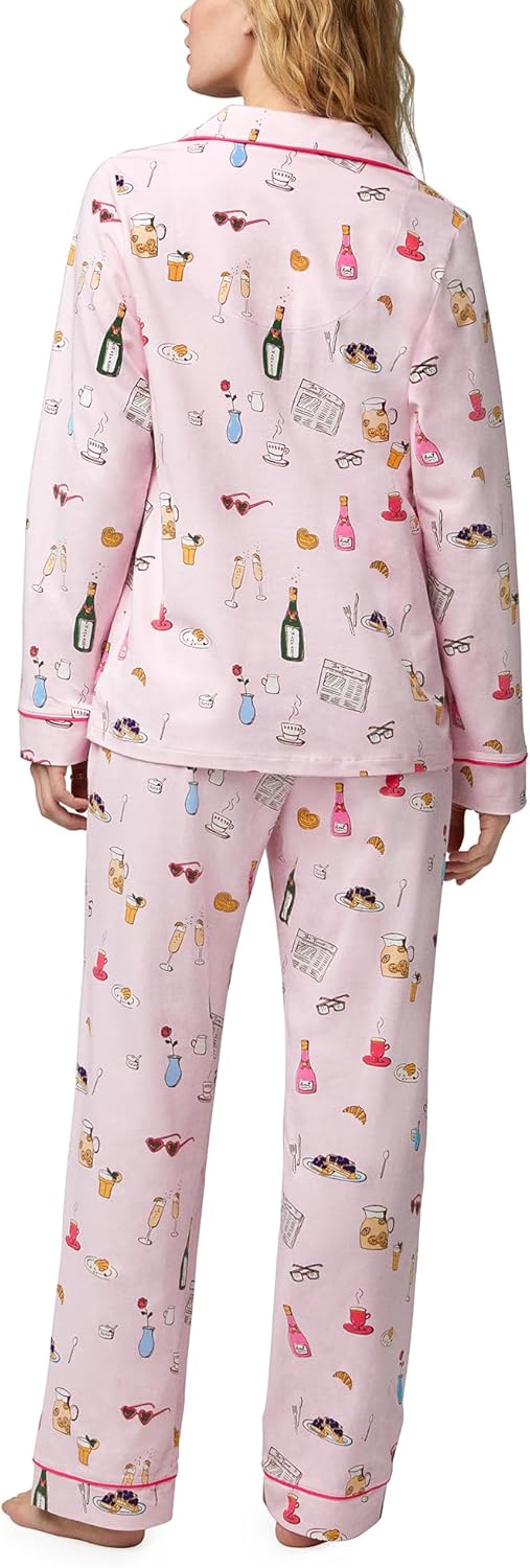 Bed Head PJs Womens Matching Pajamas - Soft Organic Cotton Long Sleeve Button Down PJ Top & Pants Set, Loungewear & Sleepwear - Image 4