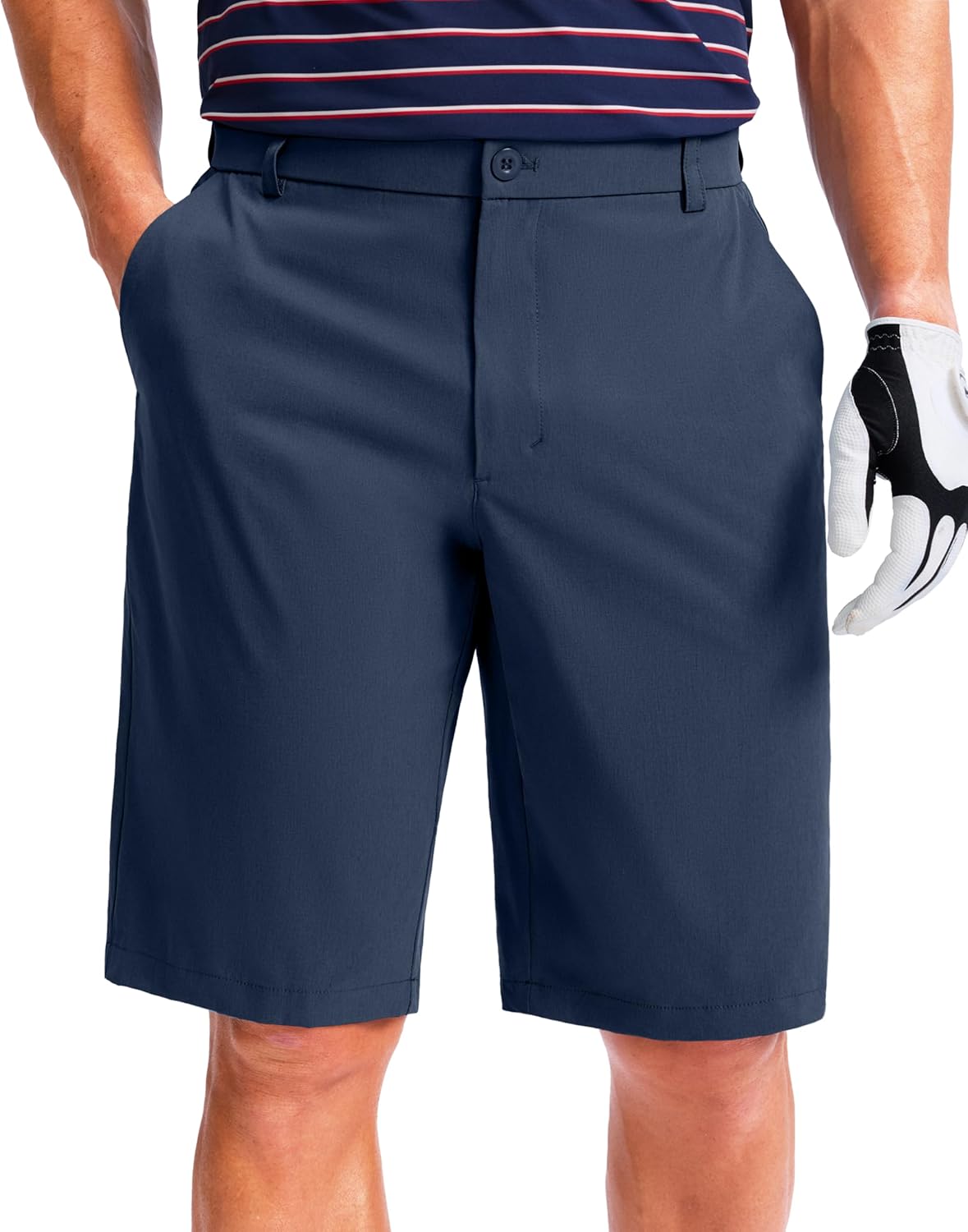 Men's Golf Shorts 7"/ 9"/ 11" Inseam with 5 Pockets Lightweight Stretch Quick Dry Casual Dress Hybrid Short for Men