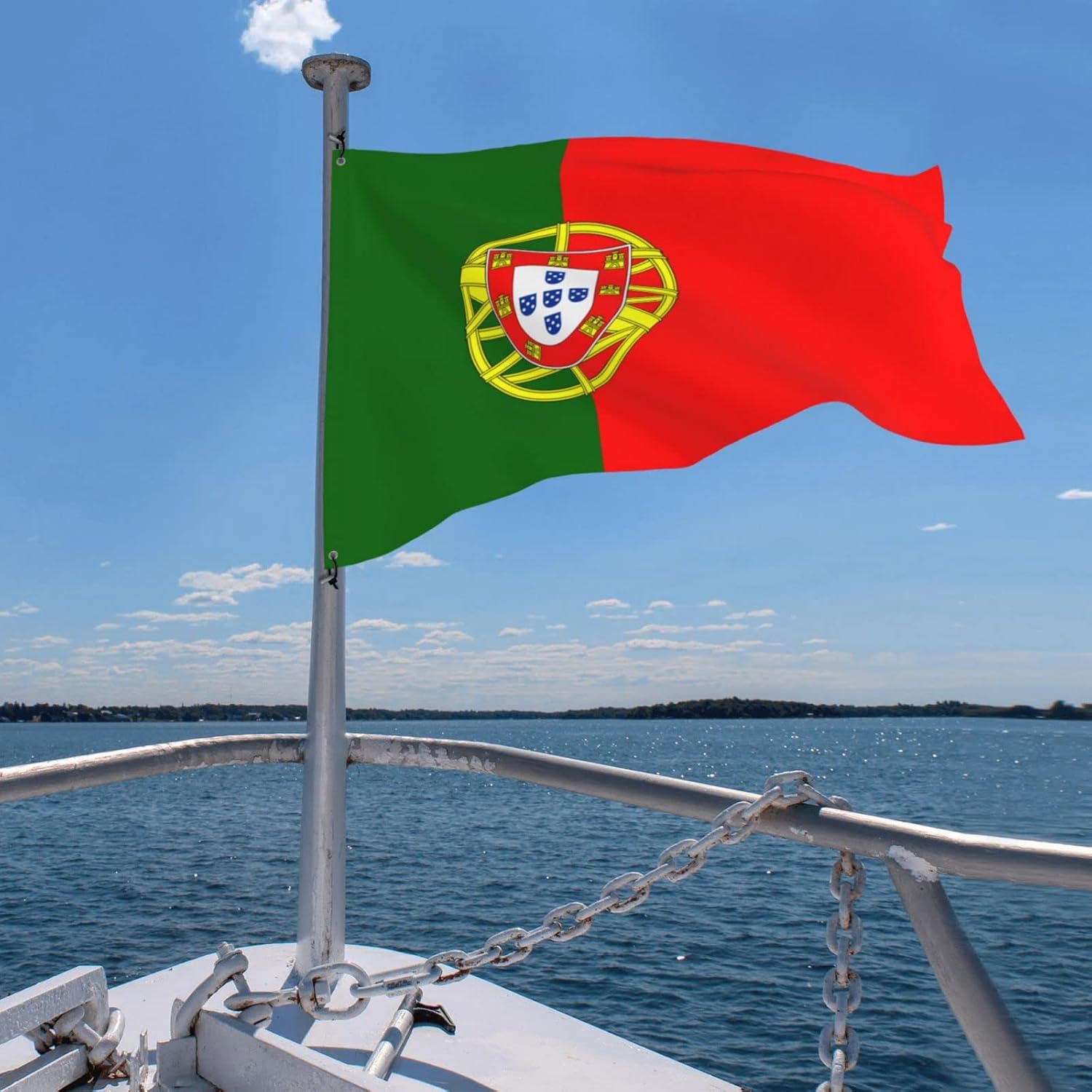 Flag of Portugal Flag 4x6 Ft Heavy duty Outdoor Decorative Banner Durable Patio Flags Large Size Yard Flag