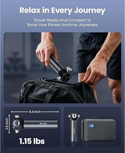 Miniatura 7 de BOB AND BRAD VibeFlow - Masajeador de vibración (no percusión), pistola de masaje de terapia de tejido profundo de 116 Hz para aliviar el dolor