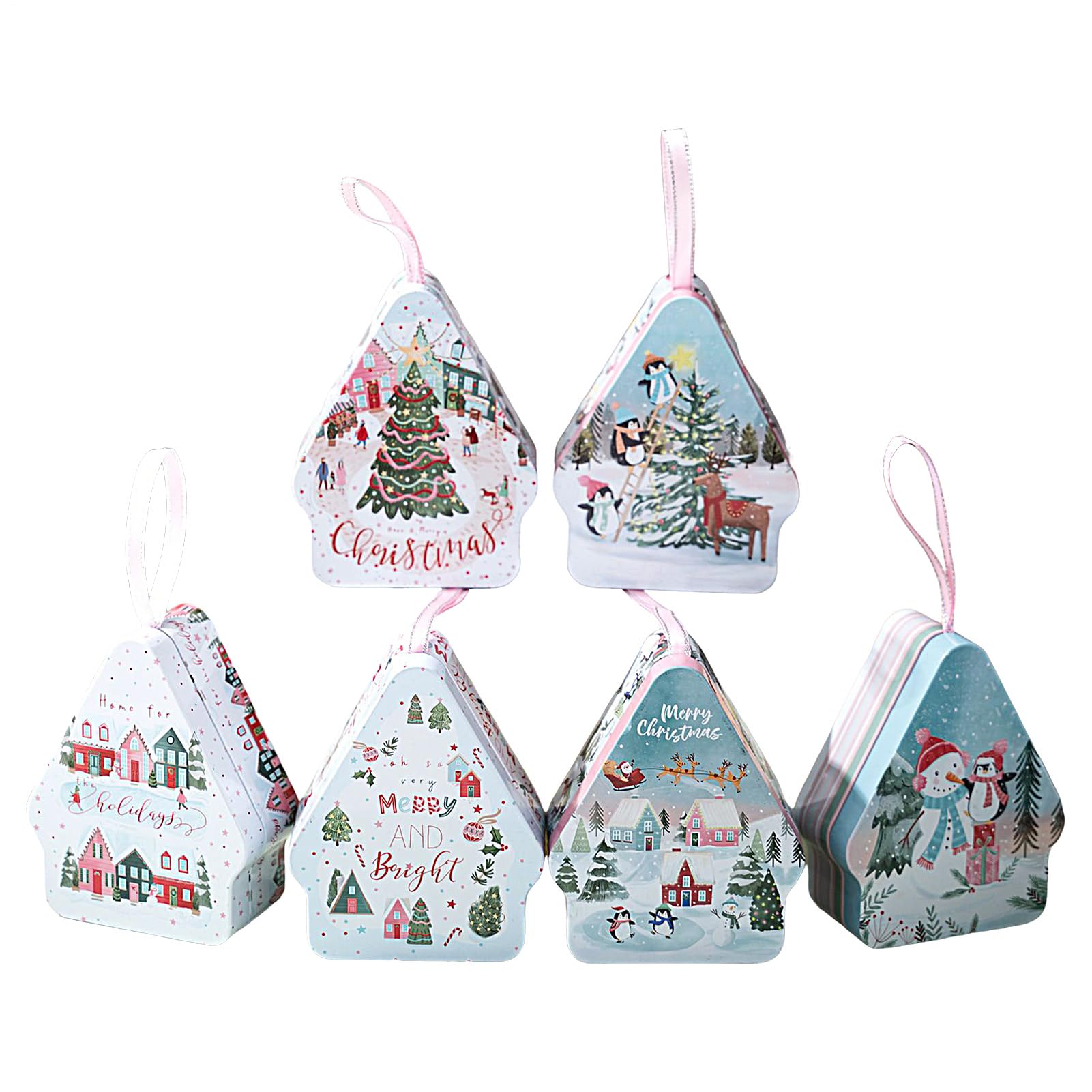 Boîtes à biscuits de Noël à offrir pleines de douceurs pour vos invités de fête de mariage