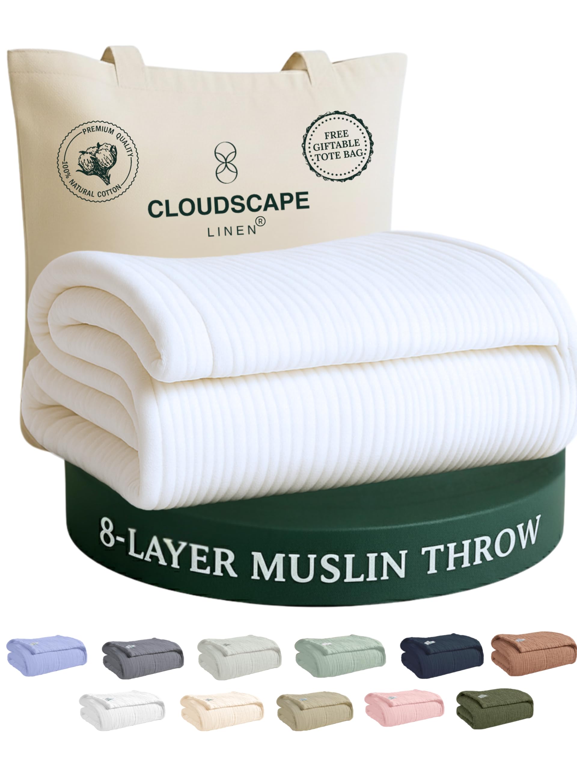 CLOUDSCAPE 8 Layer Muslin Blanket