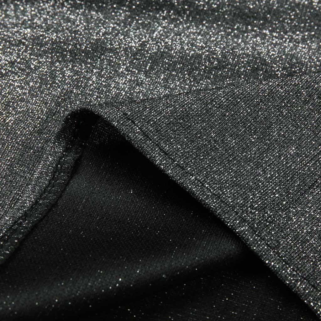 Vista 6 de YAnGSale Top - Chaleco con purpurina para mujer, camiseta sin mangas con tirantes para mujer, blusa sexy con vuelo, para club, sin mangas, Multicolor