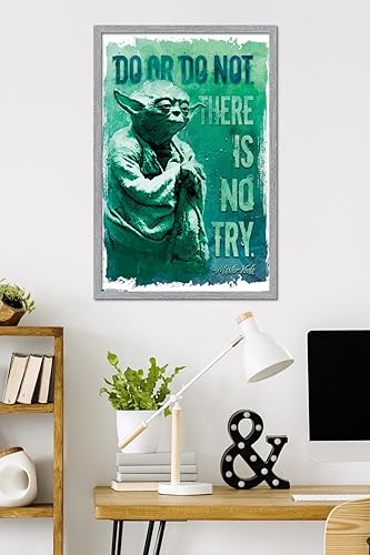 Miniatura 6 de Trends International Star Wars Saga - Póster de pared con texto en inglés Do Or Not, 14.725 x 22.375 pulgadas, versión premium sin marco