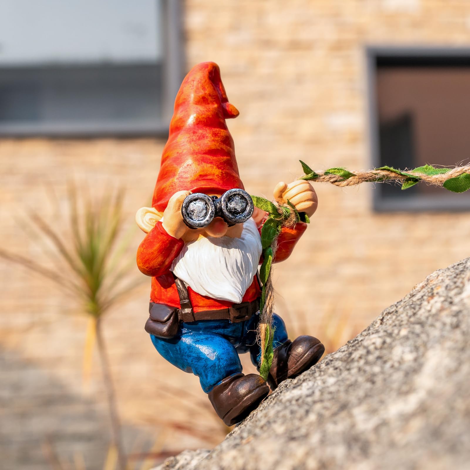 Amazon.com : WONDHOME Hanging Gnome Garden Statue Funny Climbing