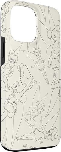 Miniatura 3 de Funda blanca para iPhone 13 Pro Max Disney Peter Pan Tinker Bell Concept Sketch Paper