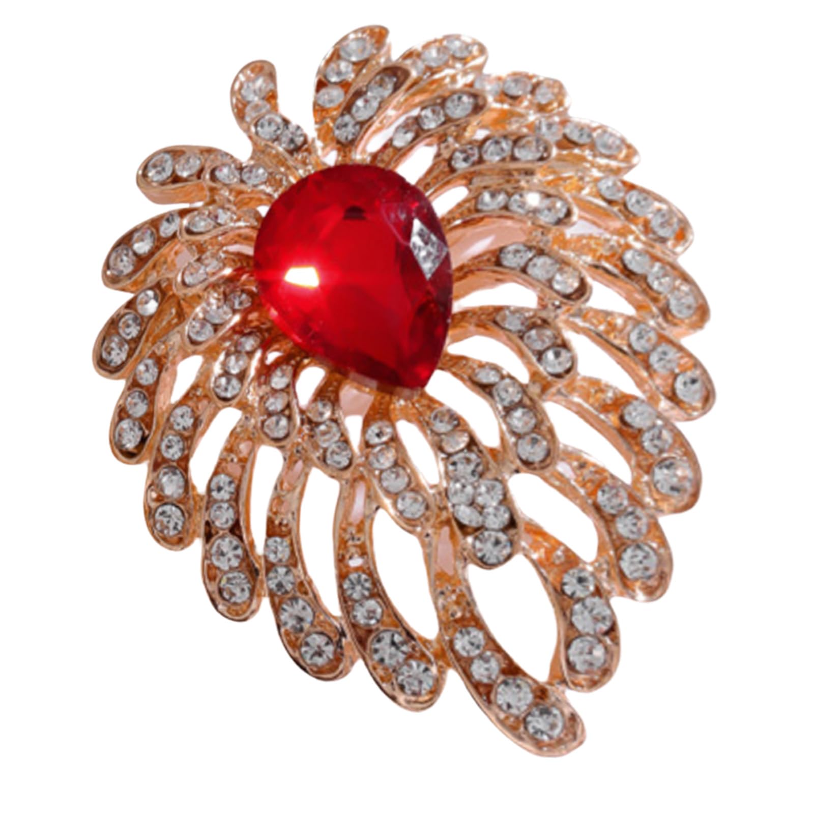FAIRYGATE Brooch Pins Retro Crystal Rhinestone Brooches for Shirt Collar Decoration, B20 — view 27