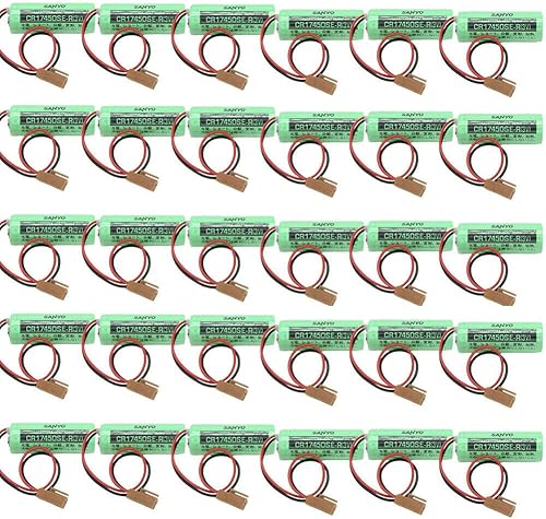 MEELER 30 PCS 3V 2500mAh CR17450SE-R con enchufe batería de litio para CR17450SE-R A98L-0031-0012, FANUC CNC Series PLC batería no recargable