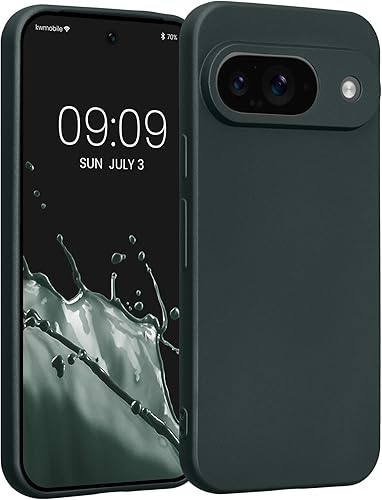 Miniatura 217 de kwmobile Funda compatible con Google Pixel 9 Pro - Funda protectora delgada de TPU para teléfono - Acabado mate suave - Negro mate NEGRO MATE,Piedra