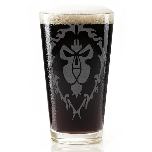 Miniatura 2 de PANDAREN WARCRAFT Engraved Pint Glass  Inspired by Warcraft  Great Gamer Gift Idea!