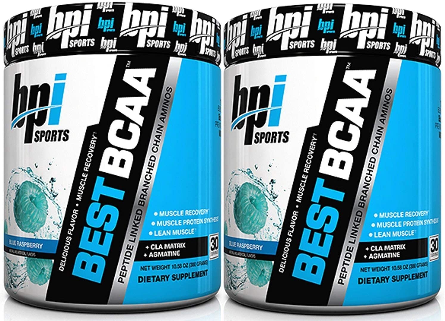 BPI Sports Best BCAA Peptide Linked Branched Chain Amino Energy Powder, 10.58oz, 30 Servings (BlueRa