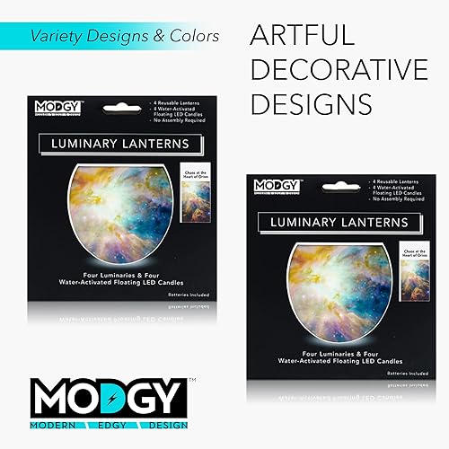 Miniatura 5 de MODGY Farol LED luminoso portavelas decorativo para interiores y exteriores, lámparas de vela de plástico para mesa de boda, centro de mesa, porche,