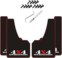 Vista 11 de KEYOOG 4 unidades de tamaño mini universal para automóvil, protector contra salpicaduras, apto para sedán, hatchbacks, protector de lodo suave