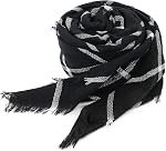 Women's Plaid Blanket Winter Scarf, Warm Cozy Tartan Wrap Oversized Shawl Scarves for Women