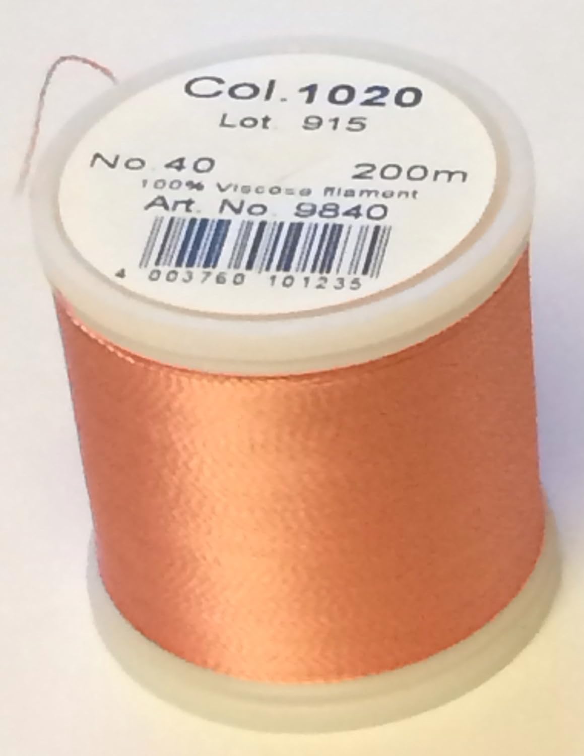 Madeira Rayon Machine Embroidery Thread No 40 200m Colour - 1020