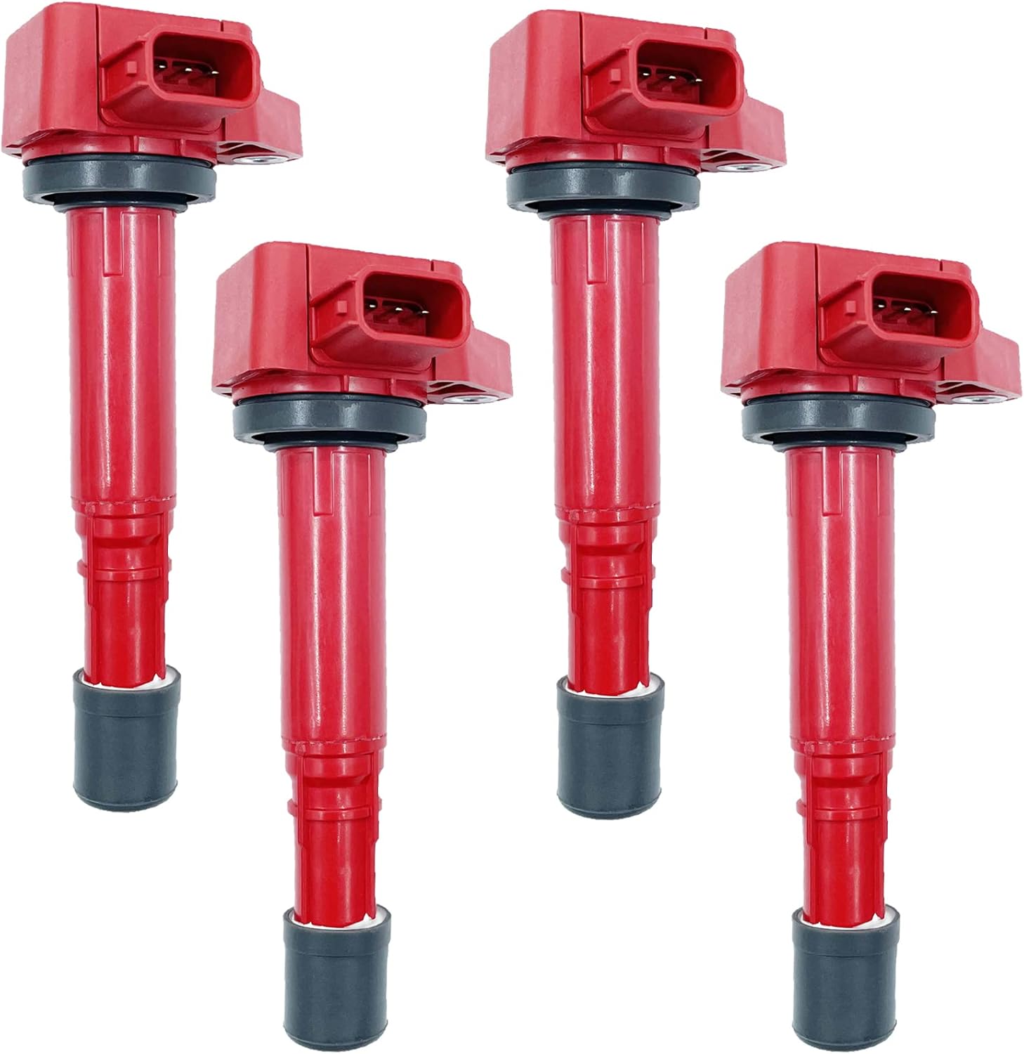 HIGH ENERGY RED IGNITION COIL 30520PGKA01 30520-PGK-A01 UF400 UF-400 C1460 C1519 099700-072 099700072 H2232-R SET OF 4 COMPATIBLE WITH ACURA EL HONDA CIVIC 1.7L L4
