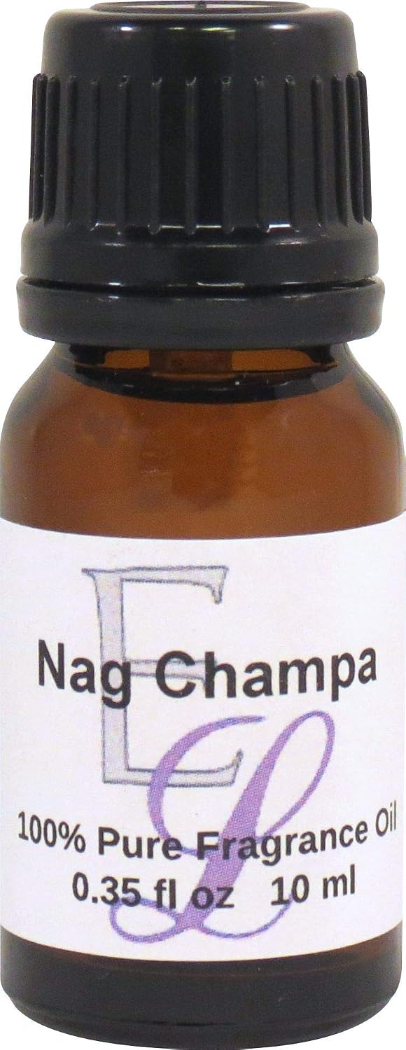 Nag Champa Fragrance Oil by Eclectic Lady, 10 ml Premium, Long Lasting Diffuser Scent, Aromatherapy